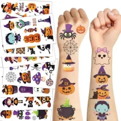Nye tegneserie Halloween-tatoveringsklistermærker senior følelse drenge og piger feriefest børn midlertidige tatoveringsklistermærker