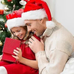 Nytår Julehat Rød Plys Fortykket Julemandshat Til Voksne Børn Vinter Julehuer Festlige Juledekorationer Gaver -Yx Father Hat_tfrf Father Hat