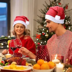 Nytår Julehat Rød Plys Fortykket Julemandshat Til Voksne Børn Vinter Julehuer Festlige Juledekorationer Gaver -Yx Father Hat_tfrf Father Hat