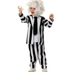 og Halloween gaverBeetlejuice 2 Master Cosplay Kostume til børn Maskerade Stribet Jakke Bukser