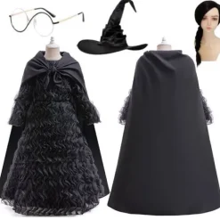 og Halloween gaverOnd Elphaba Heks Kostume Kappe Cosplay Maskerade Fest Outfit Karneval