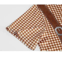 Oktoberfest Herre Kortærmet Bayersk T-shirt Kostume YELLOW XL