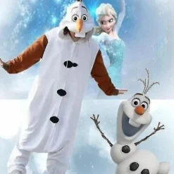 Olaf Frozen Voksen Snemand Kostume Kigurumi Pyjamas Ozq Høj Kvalitet [FW] M-XM3- M