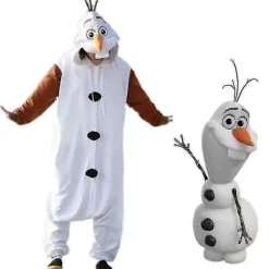 Olaf Frozen Voksen Snemand Kostume Kigurumi Pyjamas Ozq Høj Kvalitet [FW]-FA8- L