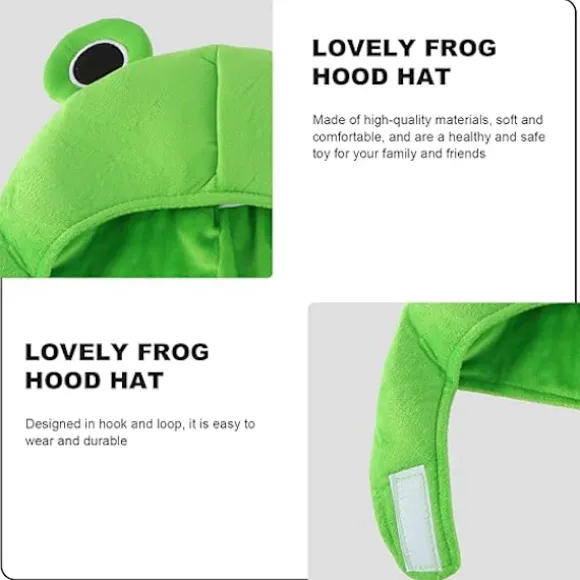 One Piece (Grøn Kærlighed Frø Hat, 32*38CM) Voksen Kostume Hat Sjov