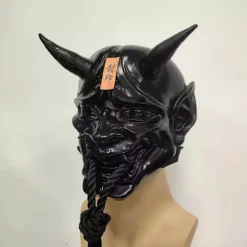 Oni Demon Oni Samurai Spøgelsesmaske Samurai Spøgelse Rojo