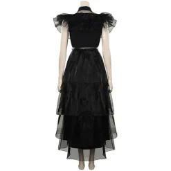 Onsdag Addams Costume Dress Halloween Cosplay Party Costume zy 3XL