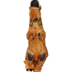 Oppustelig T-Rex Dinosaur Kostume Halloween Kostume Udklædningstøj til Voksen (Brun) Brown