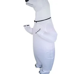 Oppustelig voksen isbjørnekostume, komfortabelt letvægts showkostume til fest og scene - lingling} Polar Bear
