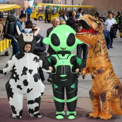 Oppustelige Kostumetilbehør USB Oppustelig Kostume Fan Blæser Luftpumpe og Batteriboks til Oppustelig Kostume