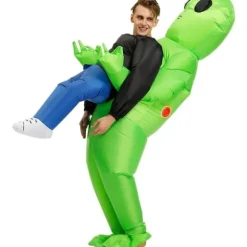 Oppusteligt Alien-kostume til voksne