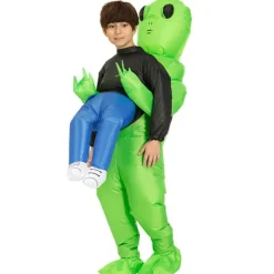 Oppusteligt Alien-kostume til voksne