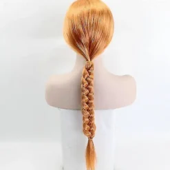 Orange Fiona Prinsesse Cosplay Paryk 60cm - Langt Syntetisk Hår til Kvinder (FMY)