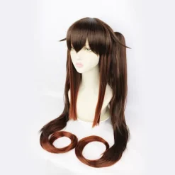 Original paryk fra Gud til Sheng Tang valnød cosplay paryk høj temperatur silke brun sort spil animation paryk ca. 100cm