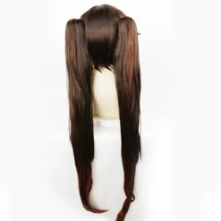 Original paryk fra Gud til Sheng Tang valnød cosplay paryk høj temperatur silke brun sort spil animation paryk ca. 100cm