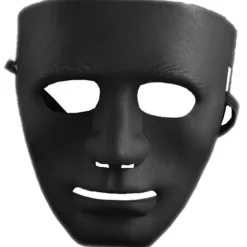 3-Pack Black Mask - Dekorer farve - Halloween Party Masked sort
