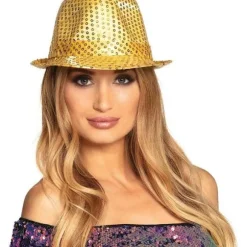 Paillet hat, unisex, diskoudstyr, diskotilbehør, karneval, kostume, temafest, temafest