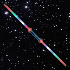 2-pak - Dobbelt Lasersværd / Sværd med Laser - 75 cm multifarve multifärg