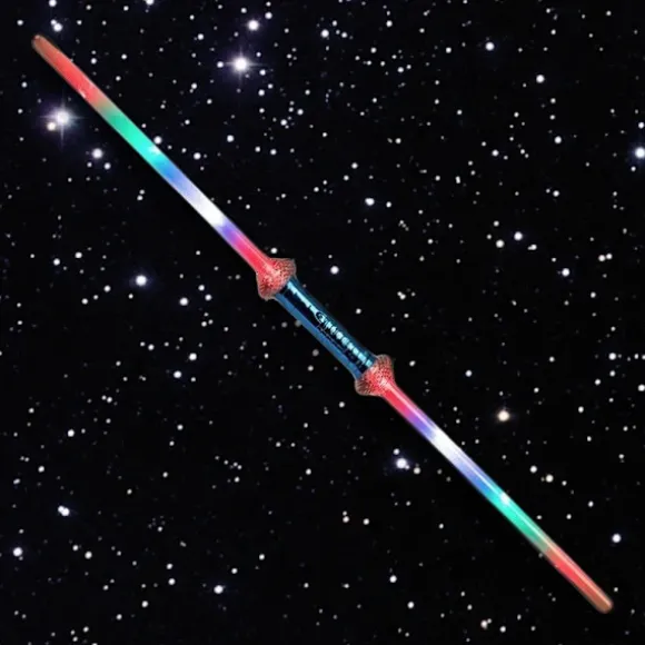 2-pak - Dobbelt Lasersværd / Sværd med Laser - 75 cm multifarve multifärg