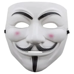 3-Pak Anonymous Maske - Guy Fawkes / V for Vendetta White