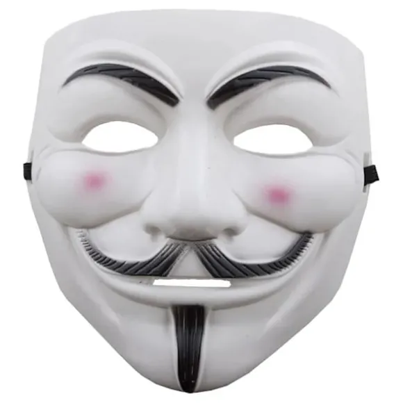 3-Pak Anonymous Maske - Guy Fawkes / V for Vendetta White