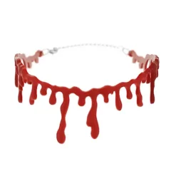 3-pak dryppende blod Halloween-fest choker-halskæde vampyr Co
