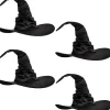4-pak Halloween Heksehat Stor Troldmandshat til Halloween Fest Dekoration Cosplay Kostume Tilbehør