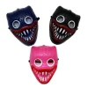 3-pak Halloween Poppy Playtime Skræmmende Pølsemund-Plastmasker