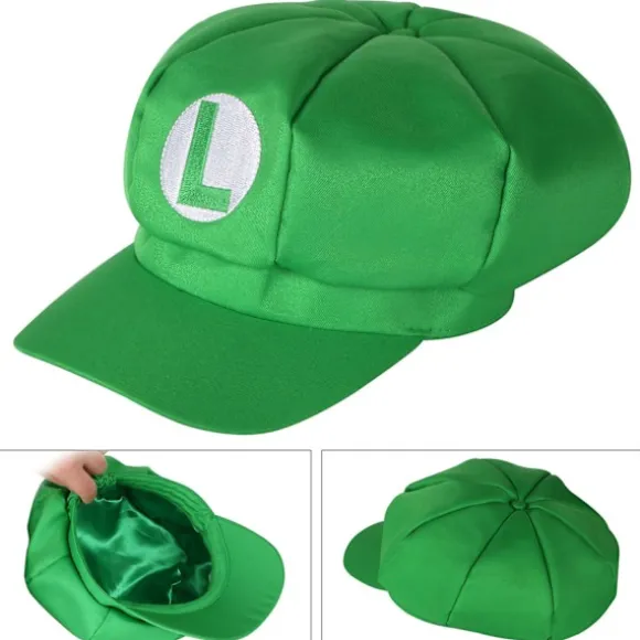 2-pak Mario og Luigi Hat rød og grøn Videospil Tema Caps