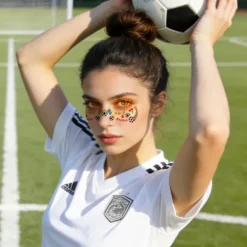 6-pak med 2026 USA-Canada-Mexico VM-ansigtsklistermærker til fanklubber og sportsbegivenheder