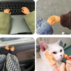 10-pak Mini Finger Hænder Gummi Fingre - Sjove Små Figurer