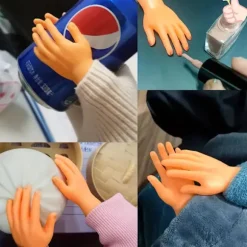 10-pak Mini Finger Hænder Gummi Fingre - Sjove Små Figurer