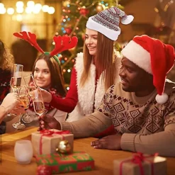 Pakke med 2 Santa-hatte til voksne