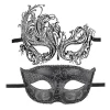 Par Venetiansk Maskerade Udsøgt Rhinestone Maske Fest Hul Sexet Maske Sort Haoyi