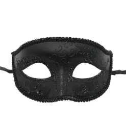 Par Venetiansk Maskerade Udsøgt Rhinestone Maske Fest Hul Sexet Maske Sort Haoyi