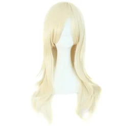 Paryk Anime lang krøllet paryk 70CM (Lys Blond)