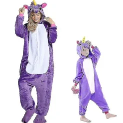 Pegasus Tøj Enhjørning Pyjamasdragt Kigurumi Jumpsuit Blå Blue 105