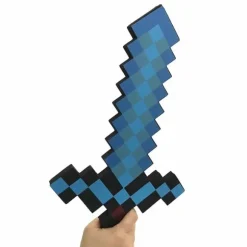 Perfekt Minecraft diamant sværd animationsrekvisit sværd legetøjsmodel 1 stk - Perfekt Blå