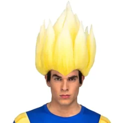 Perruque Super Saiyan Vegeta Dragon Ball voksen Blond og lysegul Unik størrelse