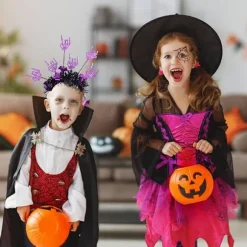 Pieces Halloween Hårbøjler, Halloween Hårbøjle, Halloween Hårtilbehør Halloween Festtilbehør til Piger og Kvinder, Halloween Udklædning