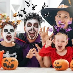 Pieces Halloween Hårbøjler, Halloween Hårbøjle, Halloween Hårtilbehør Halloween Festtilbehør til Piger og Kvinder, Halloween Udklædning