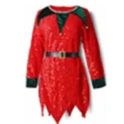 Pige Dreng Jul Elg Fancy Dress Xmas Party Cosplay Tøj zy red 130cm