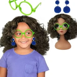 Pige Mirabelle Paryk og Briller Pige Encanto Prinsesse Rollespil H