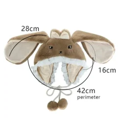 Piger Kawaii Kanin Kanin Øre Lolita Hat Vintage Lolita Uld Cap Varm Kanin Hat Hvid Beige
