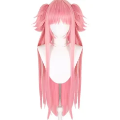 Pink Cosplay Paryk - 80cm Lang, Højtemperaturfiber, Perfekt til Anime & Fester