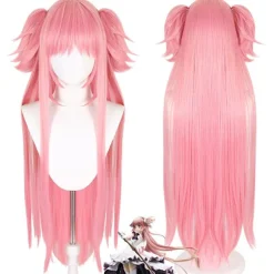 Pink Cosplay Paryk - 80cm Lang, Højtemperaturfiber, Perfekt til Anime & Fester