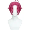 Pink Cosplay Paryk - Højtemperaturfiber, Justerbar Størrelse til Anime Rollespil & Fester