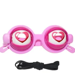 (Pink) Crazy Eyes - Sjove briller, kreative festbriller, kreative børnebriller