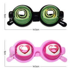 (Pink) Crazy Eyes - Sjove briller, kreative festbriller, kreative børnebriller