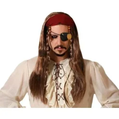Piratebrun Paryk Mörkblond